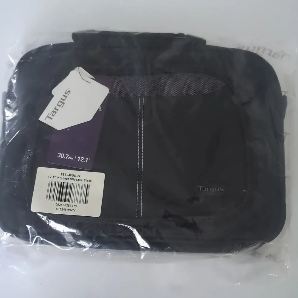 NWT Targus 12.1” Intellect Slim Slipcase Bag Black Laptop Case Organizer